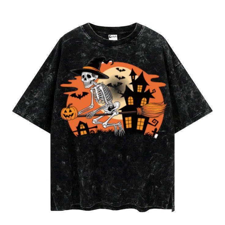 Acid Wash Over Size Drop Shoulder